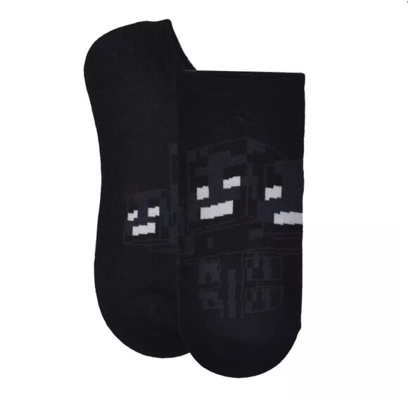 MINECRAFT 6 Pack Travel No-Show Socks Green Creeper NEW - Picture 3 of 7
